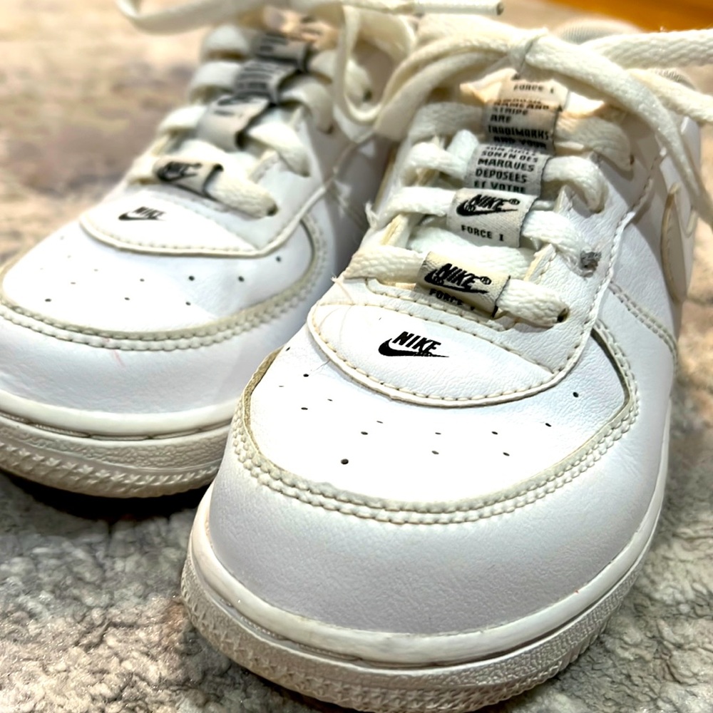 Nike Air Force 1 LV8 3 - White Black (GS) *Rare find Toddler Size 10